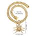 Trendy Full Diamond Necklace Hip-Hop Personality Versatile Unisex Alloy Spider Pendant_ipsvogv.com