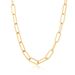 Women's Jewelry Punk Hip Hop Paper Clip Chain Necklace Jewelry Vacuum Electroplated K Gold Stainless Steel Collar Ladies_ipsvogv.com