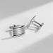 Men's Business Tie Clip Cufflinks Set Simple Silver Striped Tie Clip Suit Accessories Hot Sale_ipsvogv.com