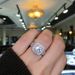 Yiwu Sanjie New Double Layered Tiger Claw Square Zircon Ring Inlaid With Topaz Jewelry_ipsvogv.com