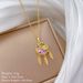 【 】 Lucky Grass Shop Dream Net Light Luxury Charm Gorgeous Full Diamond Necklace Women's Versatile Clavicle Chain_ipsvogv.com