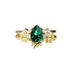 Sanjie New Natural London Green Water Drop Versatile Internet Red Women's Jewelry Pair Ring_ipsvogv.com