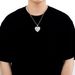 Unisex New T Square Zircon Love Pendant Personality Men And Women Style Cool Niche Heart Shaped Hip Hop Pendant_ipsvogv.com