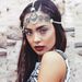Fashion handmade retro ethnic style carved water drop tassel head chain head ornament hair chain hair accessories head chain_ipsvogv.com