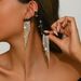 Unisex Earrings Personalized Tassel Earrings Fashionable Temperament Super Flash Diamond Claw Chain Earrings_ipsvogv.com
