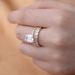 Women's Jewelry S925 Sterling Silver Full Diamond Ring Set Geometric Square Zircon Combination Set Ring Jewelry_ipsvogv.com