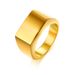 Women's Jewelry Fashion Simple Glossy 18MM Rectangular Titanium Steel Stainless Steel Ring Can Be Laser Logo_ipsvogv.com