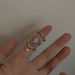 Irregular Sweet Cool Pearl Ring, Women's Trendy Fashion Personality Three Piece Set, Niche Design, High-end Feeling,_ipsvogv.com