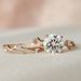 2024 New Niche Zircon Proposal Diamond Ring, Women's Rose Gold Simulated Wedding Ring_ipsvogv.com