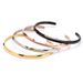 Women's Jewelry Titanium Steel Bracelet Stainless Steel Watch Accessories Bevel Opening C Shaped Bracelet Hand Jewelry_ipsvogv.com