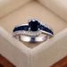 Cao Shi Inlaid Black Zircon Ring Fashion OL Women's Gift Headpiece_ipsvogv.com