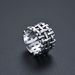 Unisex Jewelry Fashion Retro Black Mesh Ring Opening Adjustable Unisex Hand Jewelry Net Celebrity Ring Ins Style_ipsvogv.com