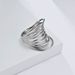 Simple personality exaggerated French titanium steel gold ring ring ladies high end fashion wear accessories_ipsvogv.com