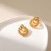 Women's Jewelry Retro Twist K Gold Temperament Earring Circle Earrings Cold Style Corn Chain Hollow Earrings_ipsvogv.com