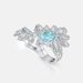 Personality Bright High Carbon Diamond Ring Female S925 Silver Full Inlaid With Colored Gemstones Stacking Index Finger Ring Luxury_ipsvogv.com