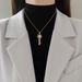 Starry 【 】 Key Light Luxury Charm Gorgeous Full Diamond Necklace Women's Versatile Clavicle Titanium Steel Chain 【 】_ipsvogv.com