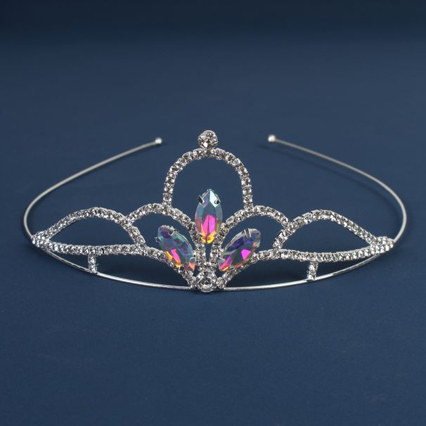 Unisex Girls Crystal Glass Tiara Bridal Wedding Accessories Dinner Headband Tiara Diamond Wedding hair accessories_ipsvogv.com