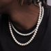 European And American Cross-border Jewelry Men's Retro Personality Hip-hop Style Pearl Necklace Handmade Beaded Necklace Jewelry_ipsvogv.com