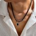Tiger Stone Beaded Necklace For Hip Hop, Small Elegant, Simple And Personalized Men's Collarbone Chain Accessories_ipsvogv.com