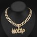 New Fashion Flame Letter NOCAP Purple Diamond Hip Shop Personalized Necklace Pendant_ipsvogv.com