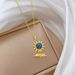【 】 Starry Sky Leaves, Flowers, Diamonds, Light Luxury, Gorgeous Charm, Full Diamond Necklace, Women's Versatile_ipsvogv.com