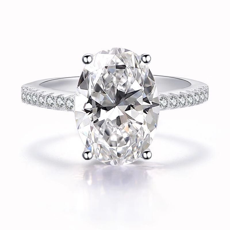 new Large Oval Plated White Gold Zircon Jewelry Ring_ipsvogv.com