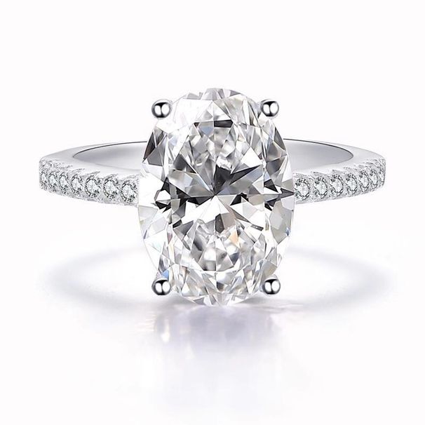 new Large Oval Plated White Gold Zircon Jewelry Ring_ipsvogv.com