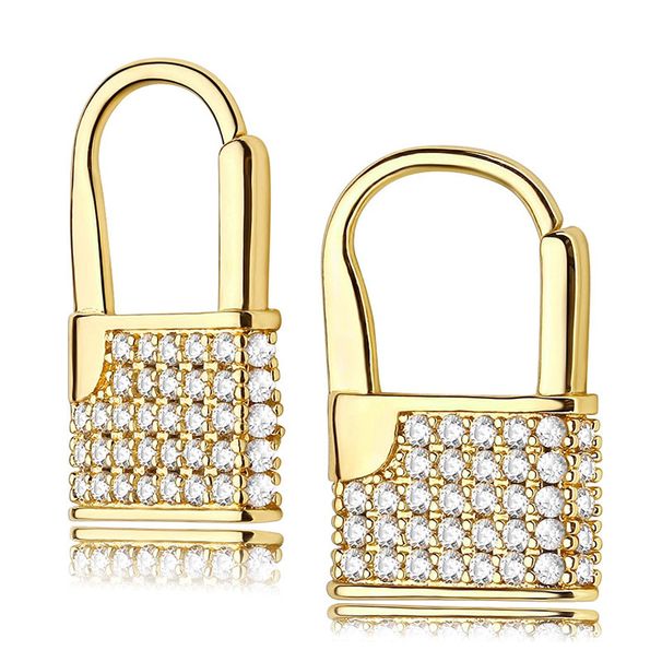 Cao Shi Lock Buckle Design, Fashionable And Personalized Earrin, Niche Accessories, French Temperament, Elegant_ipsvogv.com