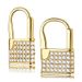 Cao Shi Lock Buckle Design, Fashionable And Personalized Earrin, Niche Accessories, French Temperament, Elegant_ipsvogv.com