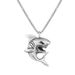 Network New Personalized Punk Shark Men's Stainless Steel Pendant Necklace Jewelry_ipsvogv.com