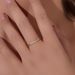 Women's Jewelry Plain Ring Sterling Silver Plated With 14K Gold Ins Niche Minimalist Light Luxury Thin Tail Ring Smooth Index Finger Ring_ipsvogv.com