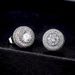 Earrings for men's hip-hop, round, full diamond, zircon earrings, trendy, niche, luxurious, and high-end earrings_ipsvogv.com
