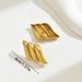 Unisex Ins Fashion OL Ladies Earrings Geometric Three Layer Niche Design All Match Earrings_ipsvogv.com