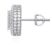 Popular Sterling Silver Round Full Zircon Hip Hop Personality Earrings Men And Women Trendy Earrings_ipsvogv.com