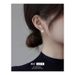 Small pearl earrings for women fashion temperament light luxury high end small fragrance style simple S925 silver needle_ipsvogv.com