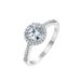 Moissanite Light Luxury Diamond Ring Female S925 Silver Inlaid One Carat Moissanite Wedding Ring Couple Ring_ipsvogv.com