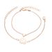 New Minimalist Women's Personalized Hollowed Out Lotus Heart And Bracelet Set Of 2 Pieces For Women_ipsvogv.com