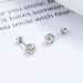 Silver Red Full Diamond Ball Earrings Niche Flash Diamond Threaded Bead Ear Bone Studs Simple Female Jewelry_ipsvogv.com