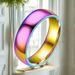 Hot Selling Couple Titanium Steel Cat Claw Small Foot Matching Creative Light Seven Color Ring Trendy Jewelry_ipsvogv.com