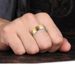 Men's Jewelry Minimalist Gold Stainless Steel Titanium Steel Plain Ring_ipsvogv.com