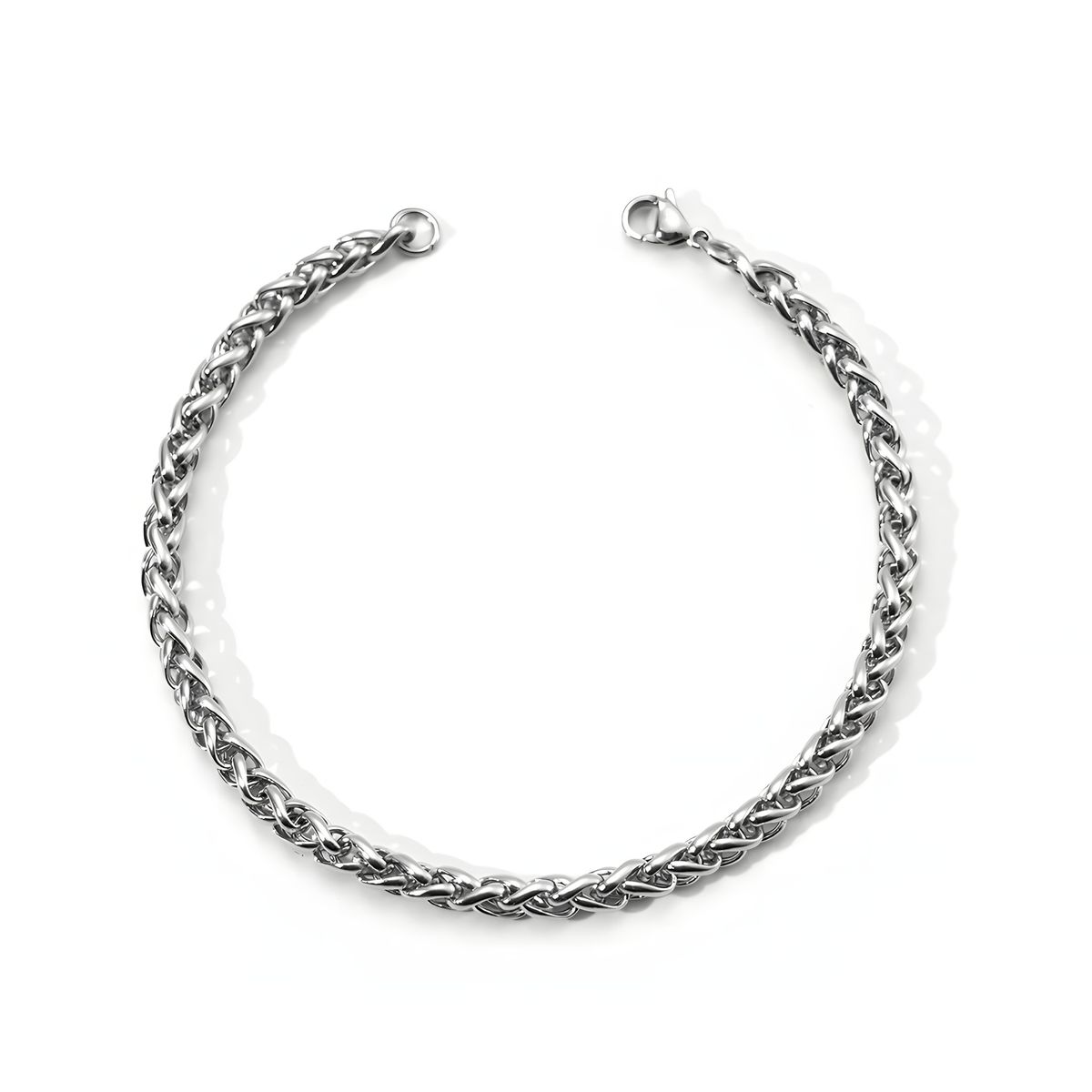 New Stainless Dragon Bone Internet Celebrity Hip-Hop Men's Couple Bracelet Fashion Simple Titanium Steel Flower Basket_ipsvogv.com