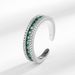Instagram Style Full Luxury Diamond Opening Fashionable Temperament Row Ring Female Jewelry_ipsvogv.com