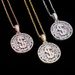 Hip Hop Dollar Symbol Personality Pendant Real Gold Electroplated Full Zircon Hip Hop Trendy Necklace Accessories_ipsvogv.com