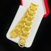 Gold-Plated Jewelry Heavenly Blessing Fortune Character Men's Bracelet 20mm Wide Chain Fashion Trend_ipsvogv.com
