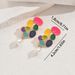 Fashionable Women's Earrings Personalized Colorful Oil Drop Design Flower Earrings Versatile Pearl Earrings For Women_ipsvogv.com