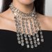 jewelry rhinestone multi-layer tassel necklace exaggerated long alternative diamond neck chain female choker_ipsvogv.com