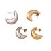 Women's Jewelry Crescent Semi Circular Hollow Earrings Glossy Geometric Simple Style Earrings Fashionable Temperament High End Earrings_ipsvogv.com