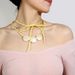 Fashion Simple Cotton Rope Necklace Creative Geometric Personality Candy Color Round Cake Retro Necklace Female_ipsvogv.com