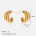 Unisex Geometric Earrings For Women High End Small Accessories Niche Three Layer Design Stainless Steel Earrings_ipsvogv.com