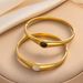 Retro high-grade black and white real shell oval stainless steel bracelet new fashion design open simple bracelet_ipsvogv.com